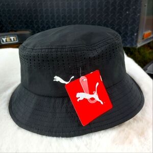 Puma black bucket hat